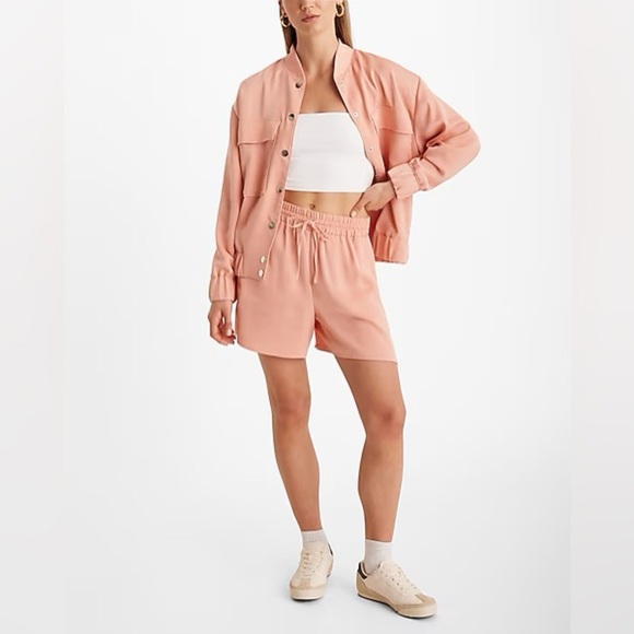 Satin Oversized Bomber Jacket - Picture 5 of 6